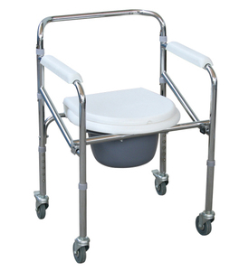 Pop vender <span class=keywords><strong>precio</strong></span> más barato móvil <span class=keywords><strong>de</strong></span> acero cromado <span class=keywords><strong>inodoro</strong></span> <span class=keywords><strong>silla</strong></span> con ruedas <span class=keywords><strong>para</strong></span> <span class=keywords><strong>discapacitados</strong></span> personas mayores - Product Image 1
