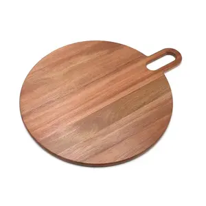 批发厨房用具手柄孔木质砧板供应板供应商定制木质砧板