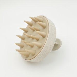 Cepillo de cuero cabelludo seco y húmedo de alta calidad masajeador de silicona de paja de trigo para el tratamiento de la caspa del cabello - Product Image 6