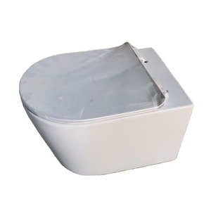 Tapa de inodoro de acero inoxidable, tapa de inodoro de acero inoxidable, diseño moderno europeo, color blanco y negro - Product Image 1