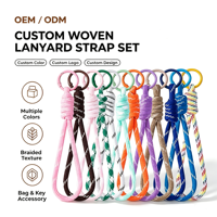 Paracord-Stoff-Schlüsselanhänger & Taschenanhänger mit Geflochtenem Knoten-Design für Handtaschen, Geldbörsen & Rucksäcke