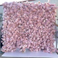 IFG Promotion Exceptionnelle : Rouleau de Mur de Fleurs Artificielles 5D Fait Main 8*9ft pour Décoration Mariage, Noël, Thanksgiving, Pâques, Fête des Mères