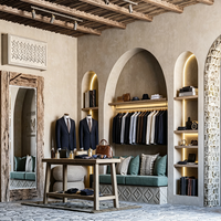 Usine personnalisée haute couture hommes magasin présentoir magasin de vêtements design d'intérieur
