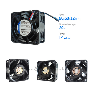 Ebmpapst 614J/Fan 6032 60x60x32mm 24V DC 14.2W 49 CFM 15000RPM IP20 modul daya bantalan bola kipas pendingin aksial - Product Image 2