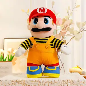 Meilleure vente célèbre personnage de jeu dessin animé figurine Luigi Mario poupées en peluche enfants cadeaux enfants jouets