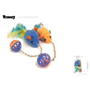 Gioco Interattivo per Topi con Griglia a Sfera 26*4cm, Ecologico, Moderno e Classico, con Piume in PC, Durevole, per Piccoli Spazi, in Scatola di Cartone - Product Image 1