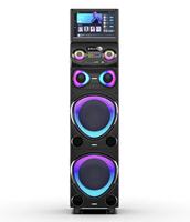 Sistema de Karaoke Inteligente con Pantalla Táctil de 15.4 Pulgadas, Luces LED de Colores, Máquina de Karaoke Portátil