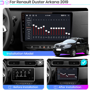 Không dây Carplay Android 15 tự động xe đa phương tiện DVD Player <span class=keywords><strong>Wifi</strong></span> <span class=keywords><strong>Navigation</strong></span> <span class=keywords><strong>GPS</strong></span> Stereo cho Renault cho Dacia Khăn lau bụi 2018 2019 - Product Image 2