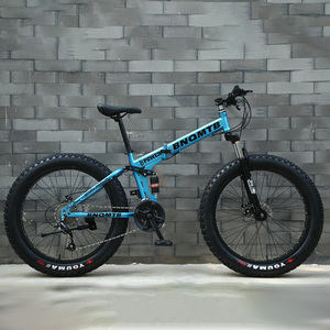 Vélo de montagne certifié avec cadre en acier au carbone pliable, frein à disque, fourche à suspension, pneu pour neige, roue à rayons, cyclisme tout-terrain - Product Image 3