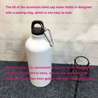 Bouteille d'eau sportive légère en aluminium écologique USSE avec logo personnalisé pour le camping et le cyclisme