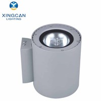Lampe murale LED ronde en aluminium pour hôtel, jardin, villa, étanche IP65, COB, avec éclairage double tête vers le haut et vers le bas