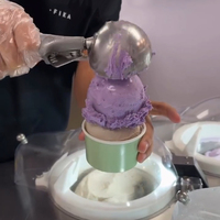 Vente CHAUDE Modèle Galaxy EC2-TD Milestac Machine à crème glacée affichable pour produire un service direct en magasin tout-en-un maquina de helados