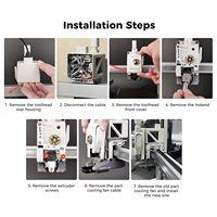 Kipas Pendingin Hotend Printer 3D Bambu Lab A1/A1 Mini 5015, Disipasi Panas Efisien, Pendinginan Cepat Lapisan Cetak