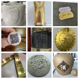 เครื่องทำเครื่องหมายเลเซอร์โฟกัสแบบไดนามิก3D รองรับรูปแบบ DXF Plt & BMP Ai สำหรับการทำเครื่องหมายโลโก้แผ่นป้ายและหมายเลขเครื่องยนต์