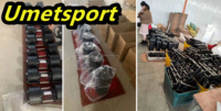 Équipement de musculation à domicile Umet, haltères réglables en fonte, 5 kg d'intervalle, 45 kg, antidérapants, durables, portables, usage commercial, poids libre