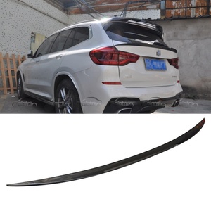 Real Carbon Fiber V Style Rear Trunk Boot Lip Middle Spoiler Wing for BMW X3 X3M G01 2019 up Auto Tuning - Product Image 2