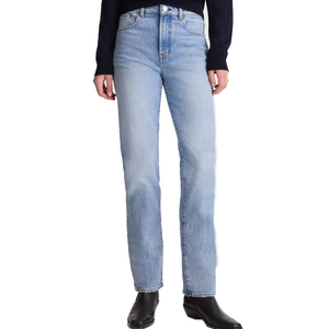 Jeans de Mezclilla para Mujer, Corte Recto, para Todas las Temporadas, Tela de Peso Medio, Lavado Versátil y Estilo Clásico para Usar Todo el Año - Product Image 4