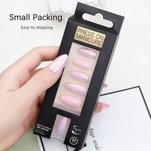 Nouvelle mode 2024, faux ongles en acrylique 3D pré-faits en vrac, prix de gros bon marché, ongles <span class=keywords><strong>press</strong></span>és français avec emballage en boîte - Product Image 3