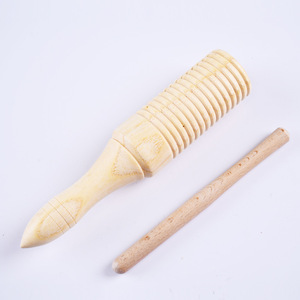 Ensembles d'instruments de musique Orff en bois en gros, jouets d'éveil musical pour bébés, castagnettes et tambourins - Product Image 3