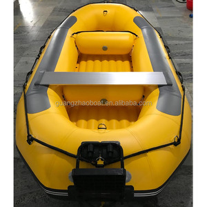 Bote Inflable Eléctrico <span class=keywords><strong>con</strong></span> <span class=keywords><strong>Motor</strong></span> para Pesca y Recreación, <span class=keywords><strong>con</strong></span> Construcción Ligera y Estable de PVC, para 2-8 Personas - Product Image 3