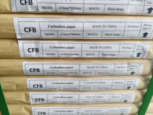 Giá bán buôn 50gsm 55gsm CB CFB CF autocopy <span class=keywords><strong>carbonless</strong></span> giấy NCR giấy trong tấm - Product Image 2