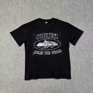 Camiseta de Manga Corta con Estampado Hip Hop de la Costa Oeste para Hombre y Mujer, Estilo Veraniego CORTEIZ, Atuendo Moderno para Parejas - Product Image 3