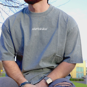 Camiseta lavada única y relajada de gran tamaño para hombre, corte unisex, sencilla pero a la moda - Product Image 4