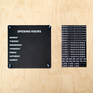 Tanda pengingat jam operasi toko dapat diganti dengan konten kreatif toko kaca pintu cangkir hisap bisnis pengingat tanda - Product Image 6