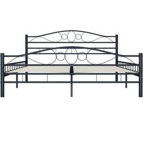 <span class=keywords><strong>Lit</strong></span> en métal avec Sommiers à lattes, métal noir 140x200 cm/160x200 cm/180x200 cm - Product Image 3