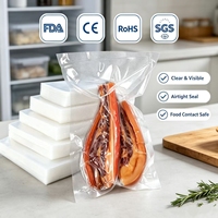 Sacs de conservation sous vide thermoscellables pour aliments, pour la préservation de la fraîcheur des aliments tels que les saucisses et les viandes séchées, hermétiques