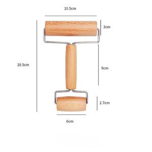 Rouleau à pâtisserie en bois de hêtre écologique antiadhésif le plus vendu, gravure personnalisée, accessoire pour planche à pâtisserie, compatible lave-vaisselle, outils de cuisson - Product Image 3