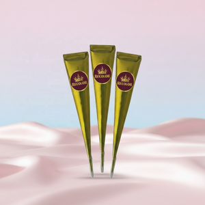 Pâte de Henné Écologique en Gros pour Tatouages Temporaires Peints à la Main – Modèle en Cône Couleurs <span class=keywords><strong>Noir</strong></span> Marron Rouge Logo Personnalisé - Product Image 1