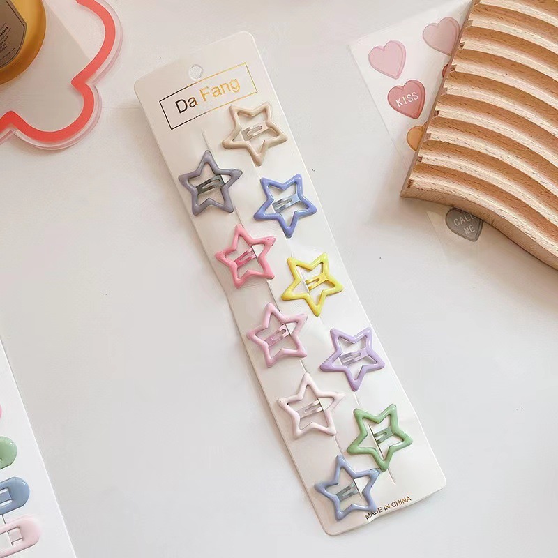 Five pointed star hair clip/1pcs