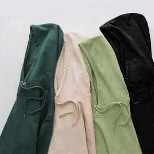 Sudadera con Capucha para Hombre 100% Algodón, Felpa Francesa Gruesa, Personalizada, Talla Grande, Diseño Sólido, Impresión Serigráfica para Otoño - Product Image 2