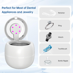 Limpiador Ultrasónico Dental ODM de 200 ml, Limpiador Ultrasónico para Retenedores con UV para Aparatos Ortodóncicos, Alineadores y Cabezales de Cepillos de Dientes - Product Image 4