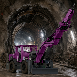 Machine de décompactage de tunnels avec flèche télescopique et tête de brise-roche inclinable pour machine de forage souterrain - Product Image 2