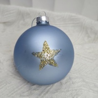 Boules de Noël scintillantes en verre de 3,2 pouces, très vendues, pour décorations de mariage et de fêtes