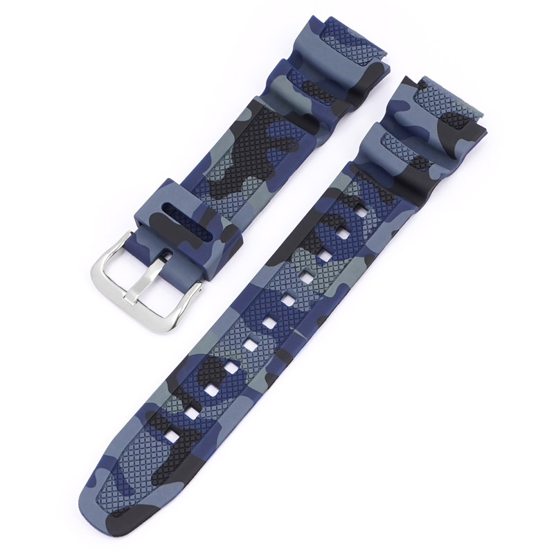blue camouflage+silver buckle