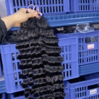 Expédition locale aux États-Unis, cheveux humains bouclés birmans, nœuds miraculeux, crochet, faciles à installer et à enlever, cheveux bouclés italiens au crochet