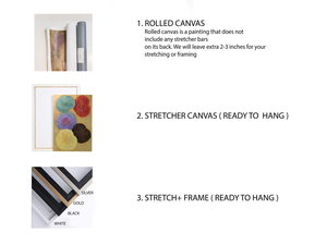 Obras de Arte de hotel personalizadas al por mayor, óleo original de Técnica Mixta sobre lienzo "Bailamos para <span class=keywords><strong>recordar</strong></span>" - Product Image 6