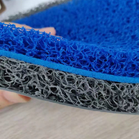 Tapis de sol Boucle de fil Matériau de bobine dessinée en plastique Rouleau complet Épaissi Fond de clou dense Tapis de sol en PVC Tapis de sol imperméables
