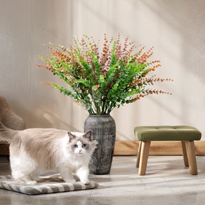 Fleur artificielle d'eucalyptus CallaFloral à tige unique en PVC, décoration pour la maison, plantes de bureau, décoration de mariage - Product Image 1