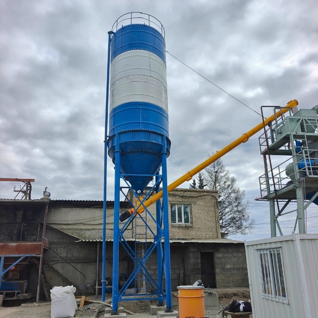 Concrete Central Batching and Mixing Plant HZS75 Remote Controlled for Buildings and Roads Precast Concrete Batching Plants