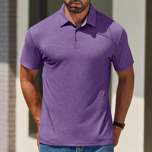 Chemises polo pour hommes de haute qualité 100% coton entièrement personnalisables à manches courtes col rond Chemises pour hommes imprimées personnalisées pour la vente en ligne - Product Image 5