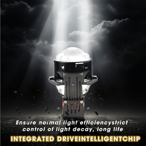 Đèn pha chiếu LED 3 inch 95W 12V ba tia <span class=keywords><strong>laser</strong></span> 6000K, đèn sương mù ô tô, lắp đặt trực tiếp không mất độ chính xác, thấu kính trong suốt, sáng mạnh - Product Image 3