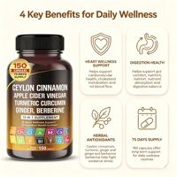 LUVVITA Vente en gros – Capsules 15-en-1 pour adultes : Cannelle de Ceylan, Vinaigre de cidre de pomme, Curcuma, Gingembre, Berbérine – Digestion et soutien pour femmes enceintes