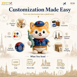 Jouets en peluche personnalisés pour festivals et souvenirs culturels, vente en gros, matériaux écologiques, faible MOQ, usine OEM avec livraison rapide - Product Image 2