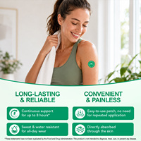 SOLOTREE 30 Patchs Transdermiques Biodégradables Antioxydants pour la Perte de Poids et le Soutien du Métabolisme, Patchs au Moringa avec Berbérine et NAD+
