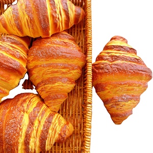 CHENXI Juguete Sensorial Antiestrés de Levadura Pegajosa de Levantamiento Lento, Juguete Sensorial de Croissant Lindo para Apretar - Product Image 1