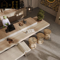 Mobilier de décoration d'intérieur pour café moderne Comptoir de bar design Comptoirs de café Vitrine pour boutique de thé à bulles